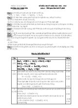Đề kiểm tra học kì I môn Hóa học Lớp 8+9 - Năm học 2016-2017 - Trường THCS Vinh Tân (Có đáp án)